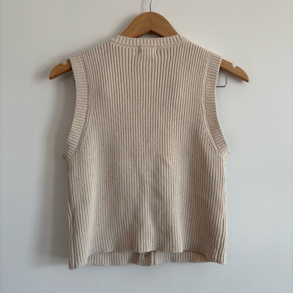 Song of Style Beige Ribbed Scoop Neck Knit Vest - Picture 7 of 13